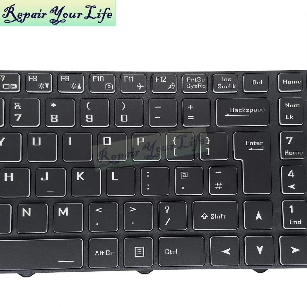 Reino Unido Alemão Francês Teclado Retroiluminado Para Hasee GX9 GX8 GX10 TX9 TX8 ZX7 Para Clevo N960 N970 6-80-N815Z0-01D-1 Laptop Backlight Novo