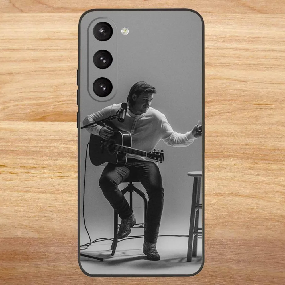 Singer M-Morgan W-Wallen Phone Case For Samsung S23,23,22,30,21,10,9,Note20 Ultra,Lite,Ultra,5G,Plus,FE,Black Soft Case