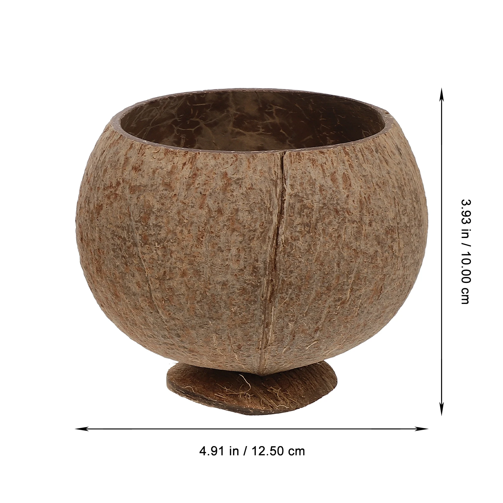 

4pcs Coconut Shell Bowls Cups Natural Coconuts Food Decorative Dessert Party Home Beach Luau Hawaiian Supplies