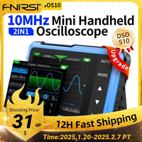 FNIRSI New DSO510 DSO152 DSO153 Mini Handheld Digital 2 IN 1 Oscilloscope Portable 48MS/s 10MHz Bandwidth Electronic Repair Tool