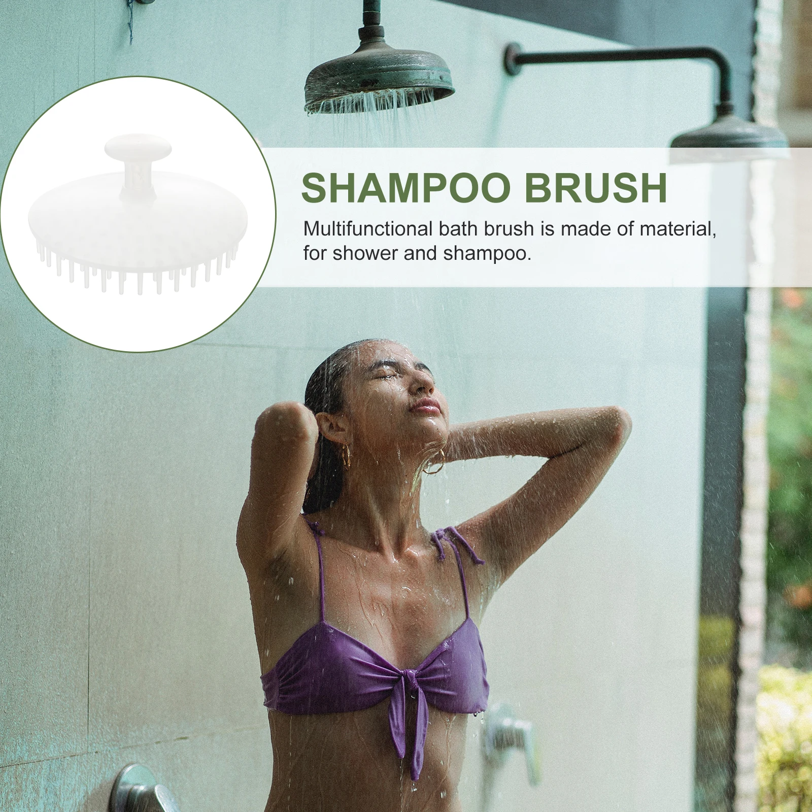 

2 Pcs Scalp Massager Hair Comb Shower Cleaning Tool Soft Texture Easy Hold Head Scalp Shampoo Brush Shower Hair Brush Gift