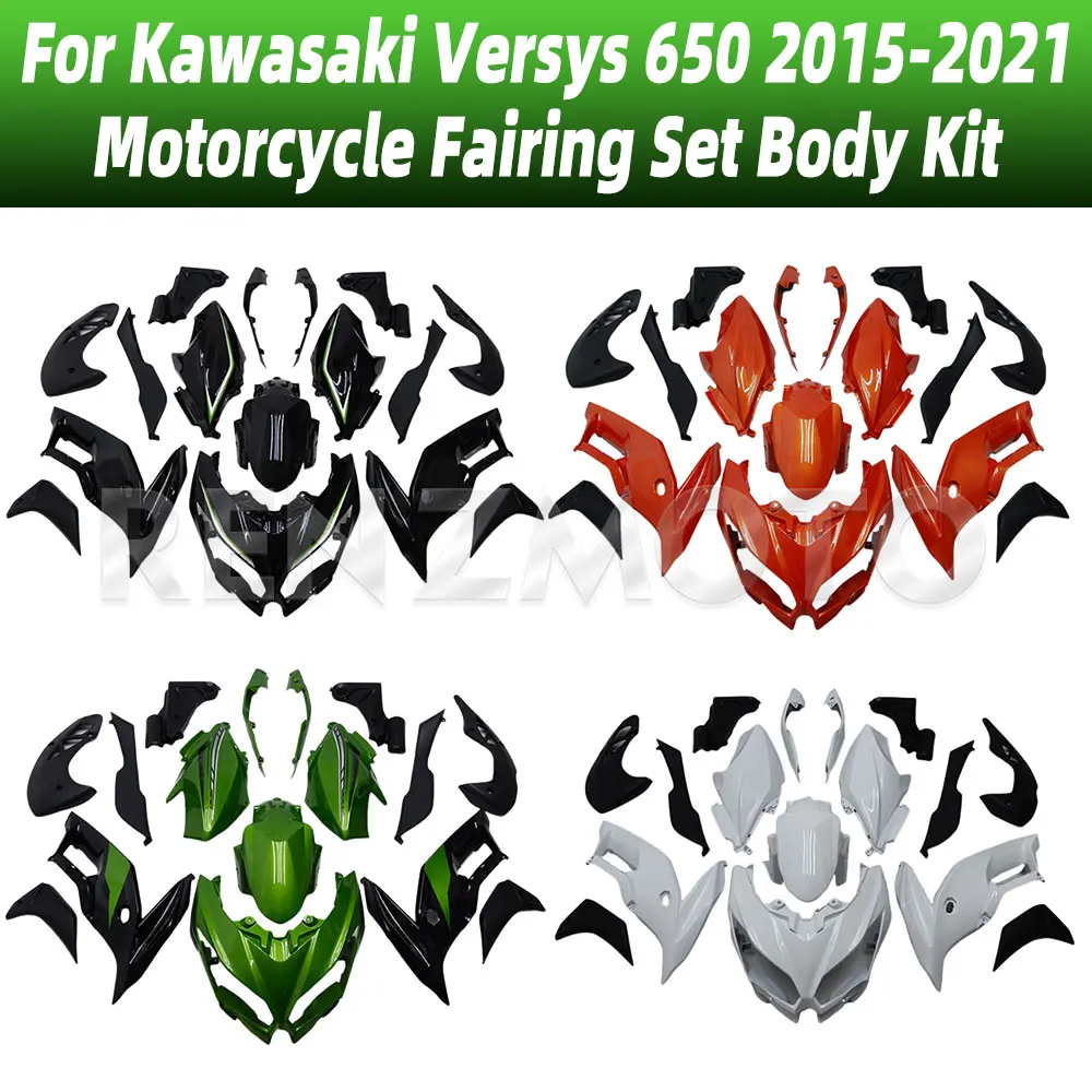 

New ABS For Kawasaki Versys 650 2015-2021 Motorcycle Bike Fairings Set Body Kit Bodywork Set Shell Injection Versys 650 15-21