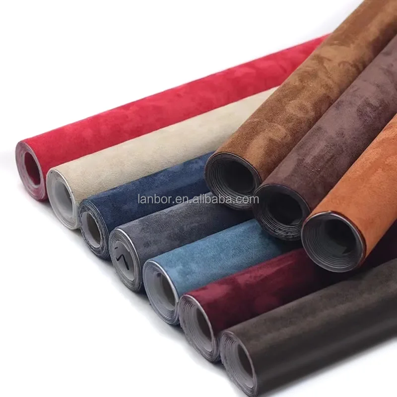 High Viscosity  Auto Suede Fabric Film/auto Suede Wrapping Back with Glue 1.52*15M/roll