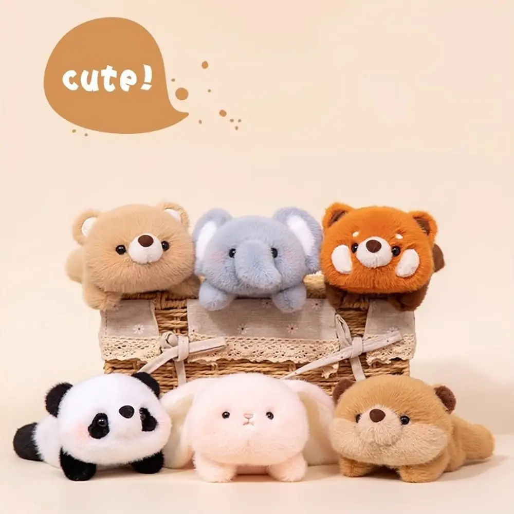 Kawaii 17cm companheiro elefante urso animal travesseiro super macio pulso arrastar almofada presente de dormir