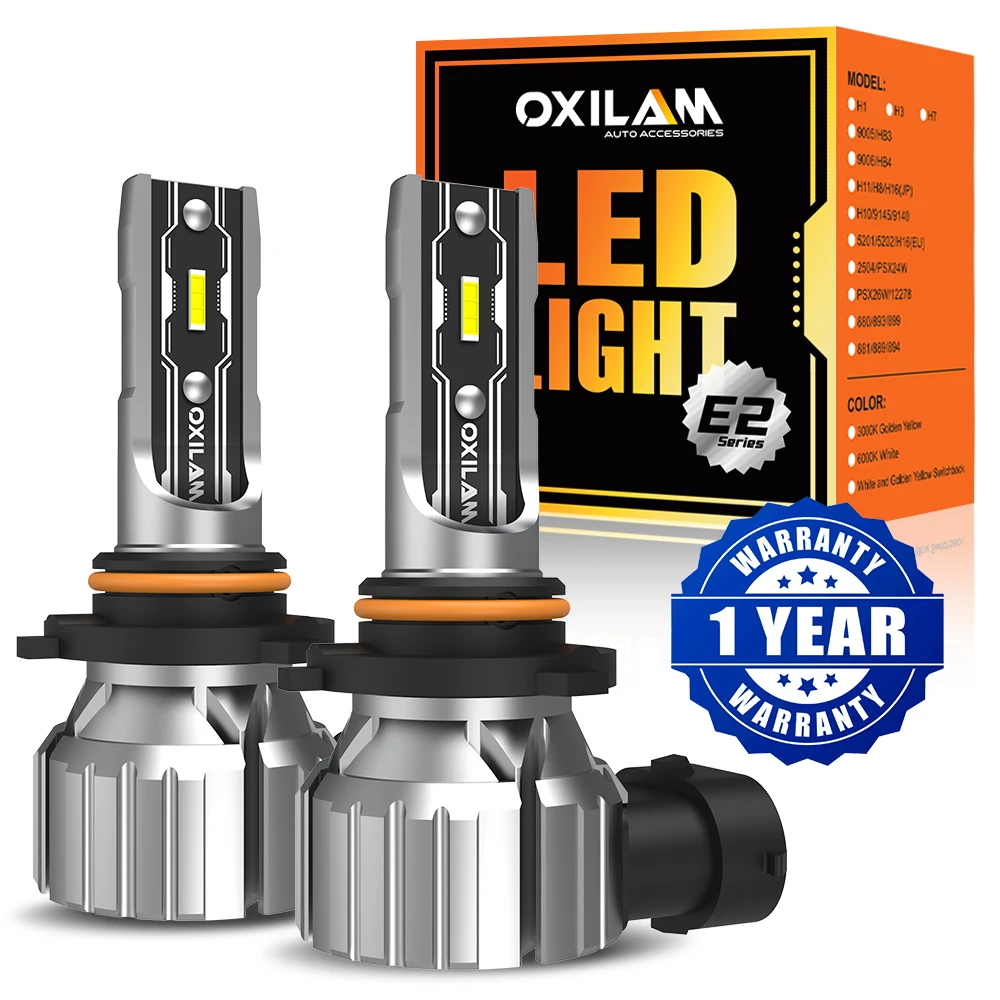 

OXILAM 2 шт. Canbus 9006 HB4 светодиодные фары противотуманные фары супер яркий белый 6500K лампа дальнего света светодиодная лампа для 12 В автомобиля авто ZES чип