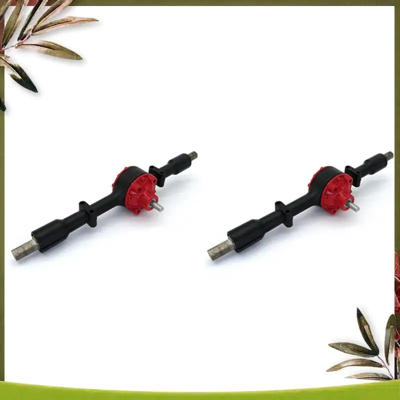 ABOU-2 Stuks Metalen Achterbrug As Met Stalen Gear Voor WPL D12 B14 B24 B16 B36 C14 C24 C34 C44 RC Auto Upgrade Onderdelen, Zwart