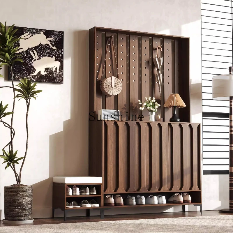 

Medieval style household entrance, living room entrance partition, integrated hole board, storage, clothes and shoe rack