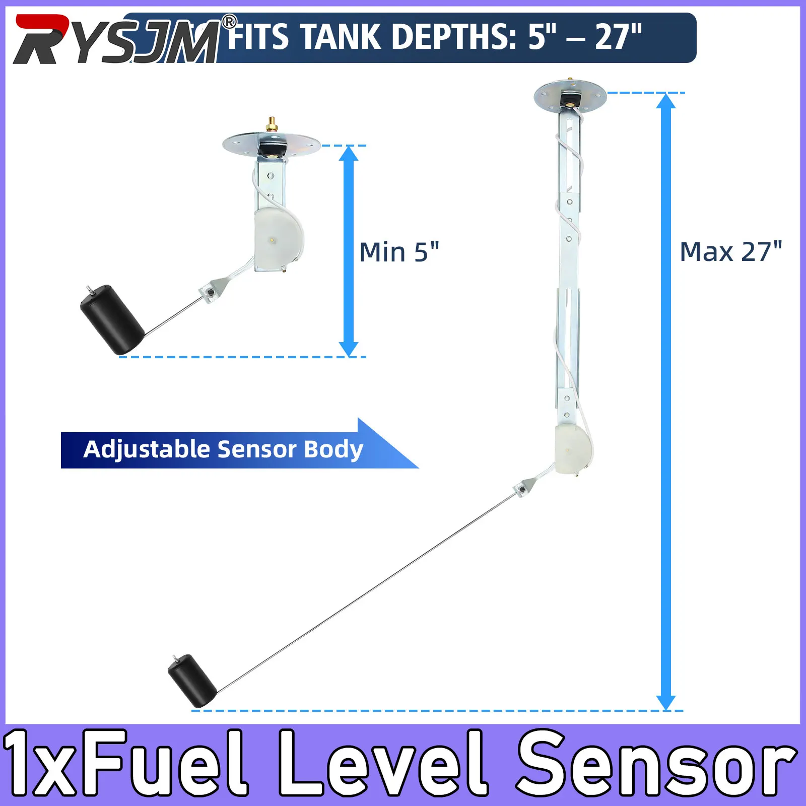  240~33 ohm Auto Fuel Float Sensor for Fuel Meter Indicator Universal Fuel Level Oil Tank Sender 12V Car Meter Tank Level