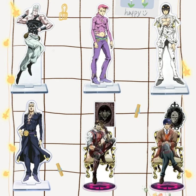 Acrylic Standee for Steel Ball Run Bruno Bucciarati Vinegar Doppio Jean Pierre Polnareff Anime Peripheral Collection Ornament