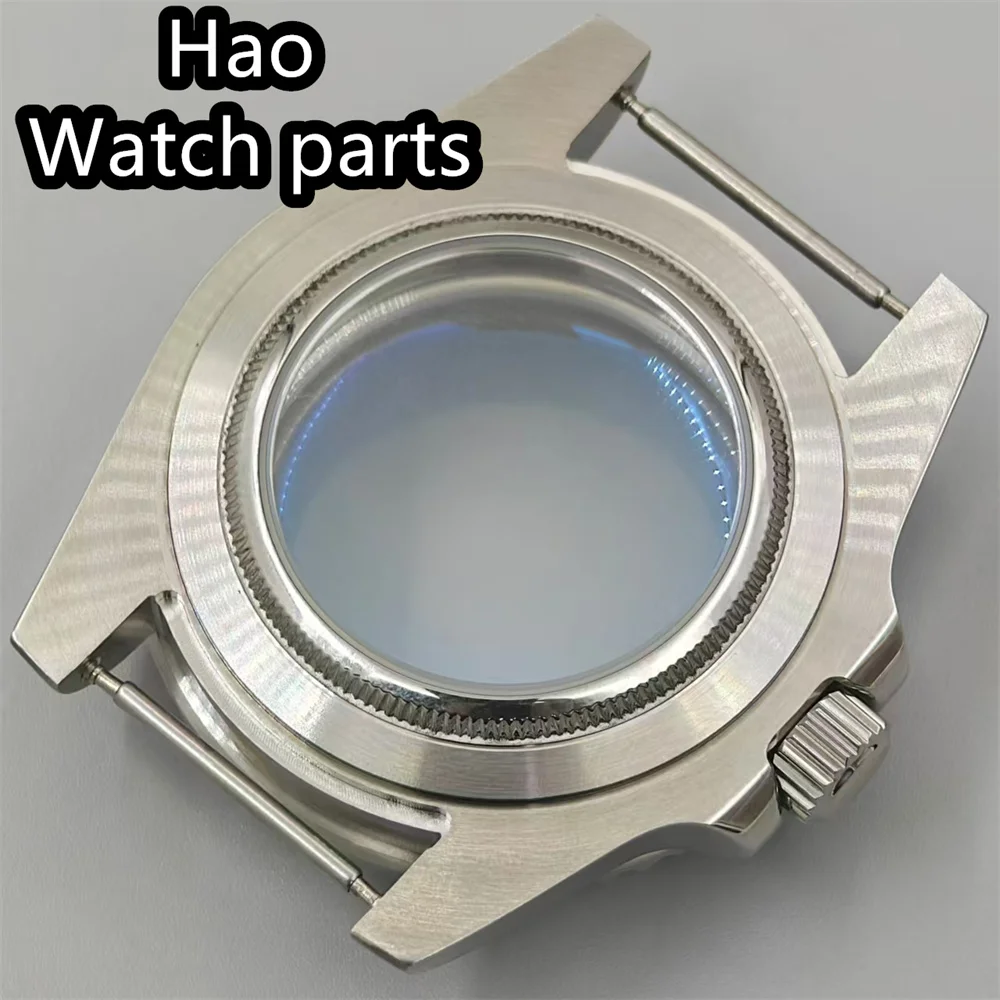 BLIGER 40 мм серебряный стерильный корпус из нержавеющей стали с куполообразным стеклом с синим AR-покрытием подходит для механизма NH34 NH35 NH36 ETA2824 PT5000