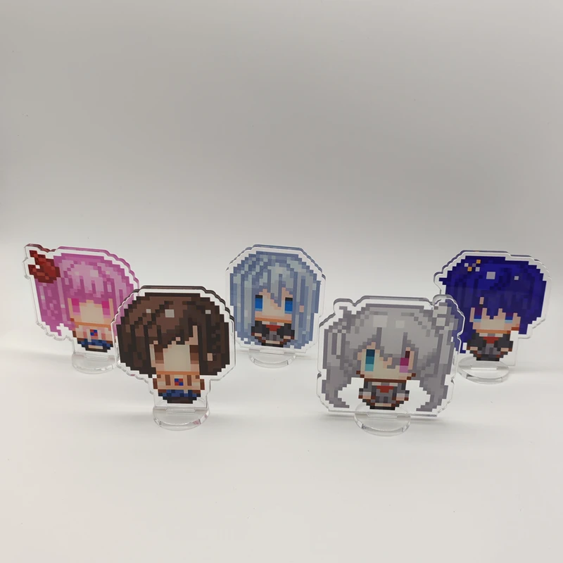 Pixel Cute PJSK Project Sekai Colorful Stage Nightcord at 25:00 Kawaii Acrylic Samll Stand Figure Office Car Mounted Ornaments