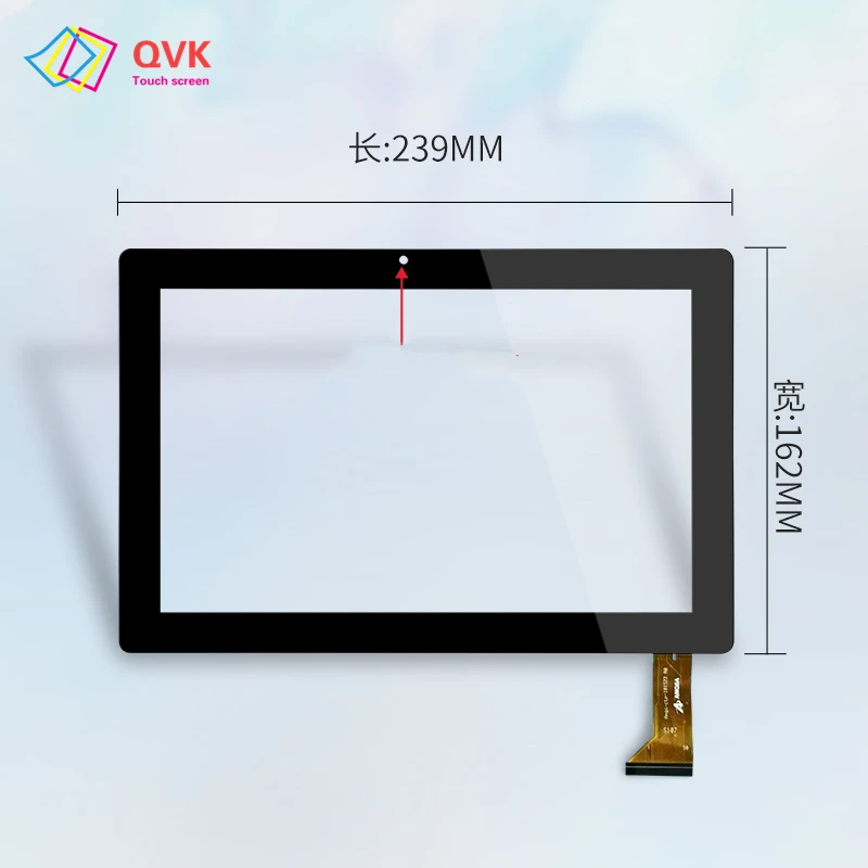 Nouvel écran tactile capacitif en verre noir p/n Angs-ctp-101522 A0/B0 S107, capteur de réparation et de remplacement