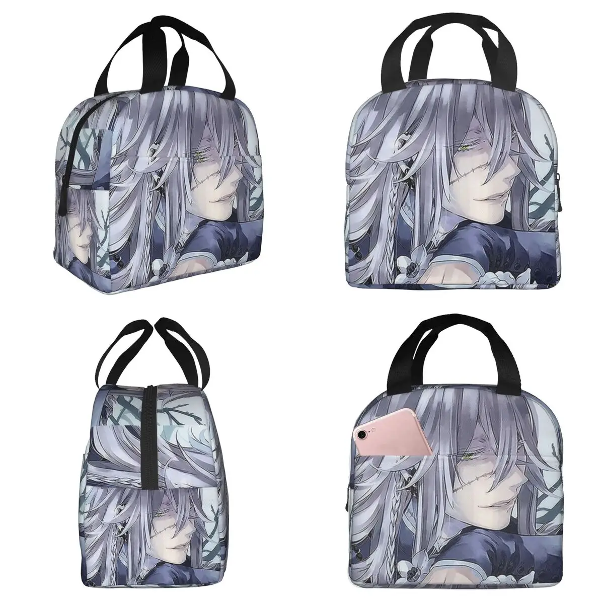 Undertaker Black Butler Isolierte Lunchtasche für Damen, Büro-Kühltasche, Thermo-Lebensmittelbox, tragbare Lunchboxen, Behälter