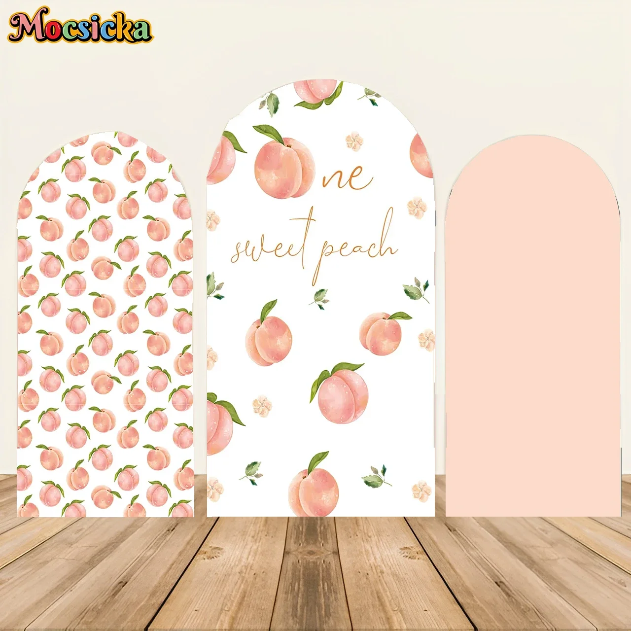 

Mochicka на заказ двусторонняя крышка арки один сладкий персиковый фон для дня рождения детский душ фотография сладкий фон для вечеринки реквизит