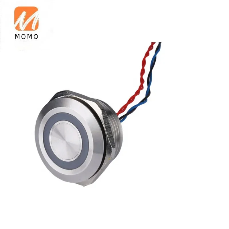 

Piezoelectric Underwater Momentary Touch Push Button Metal Round 30mm Waterproof Piezo Switch 12V 2PCS