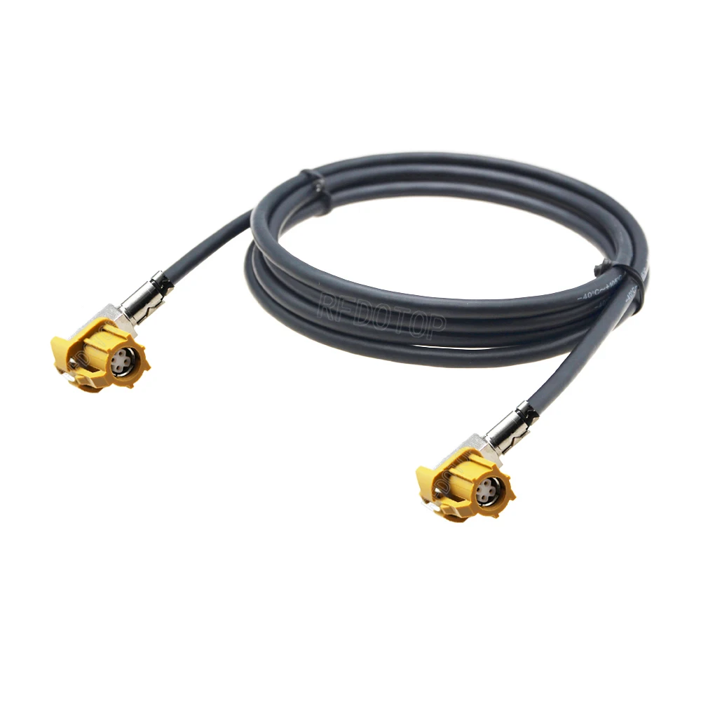 New HSD LVDS Cable USB Electric Code K Type 4Pin HSD Male to Female Jack Connector 535 4-Cores Cable for Benz BMW Audi Tesla VW