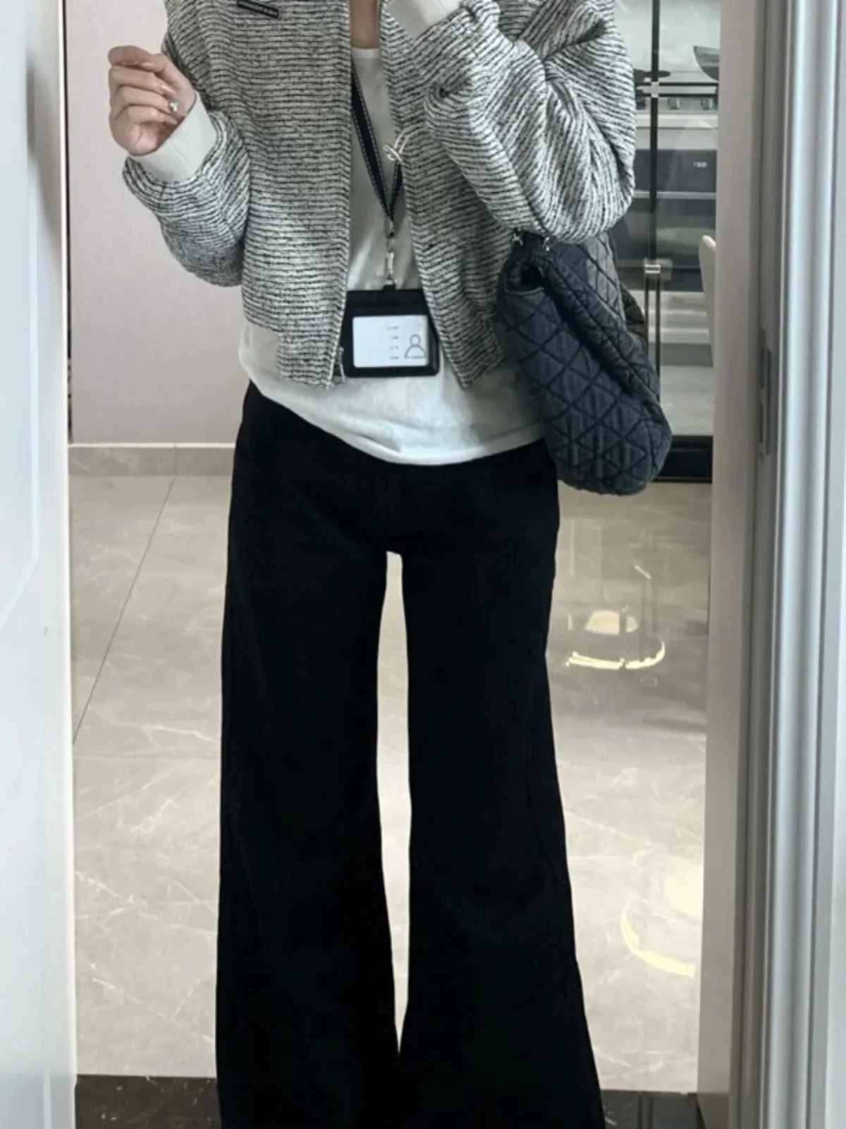 حجم كبير Fce اصطف Bootcut الجينز المرأة الدافئة الدنيم السراويل عالية الخصر السراويل الطويلة القطن تمتد Bootcut متوهج طماق #4