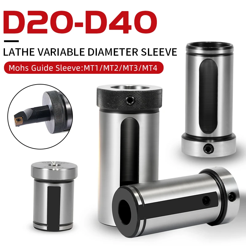 D16/D20/D25/D32/D40-6~32/MT1/MT2/MT3/MT4 Portautensili per tornio CNC Portautensili Guida per caricatore Boccola Gambo dritto Manicotto guida ausiliario