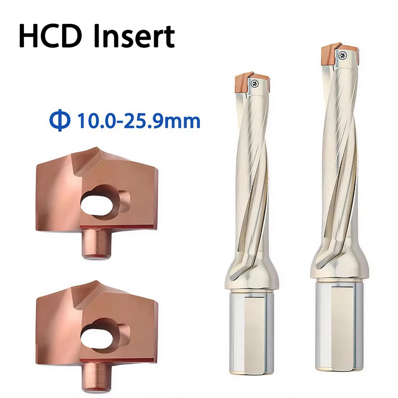 

drill Insert for JCD Crown Drill carbide HCD Insert Tungsten Steel 10-25.9mm Internally Cooled Deep Hole U Drill Insert