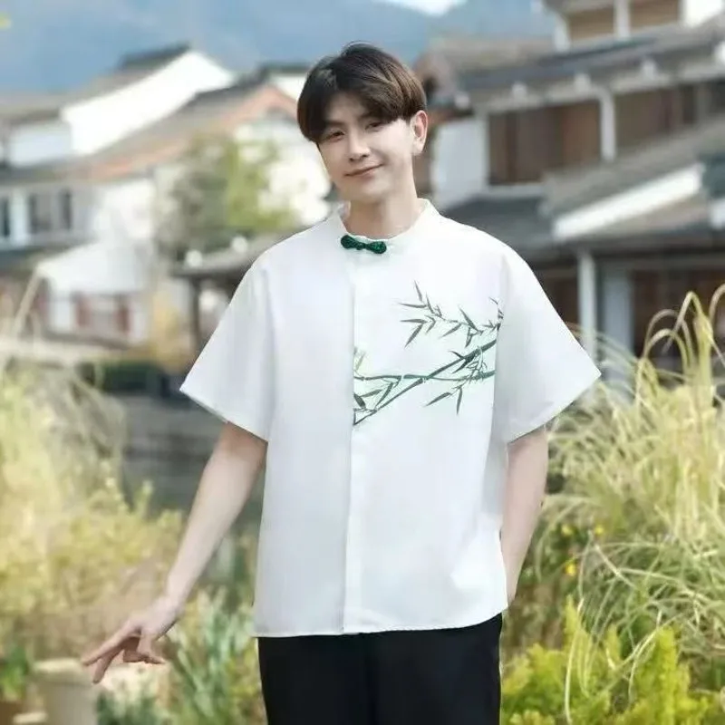 2025Fashion Temperament New Chinese Style Red Song Dress Set for College High School Graduation Poetry Recital Choir Performance