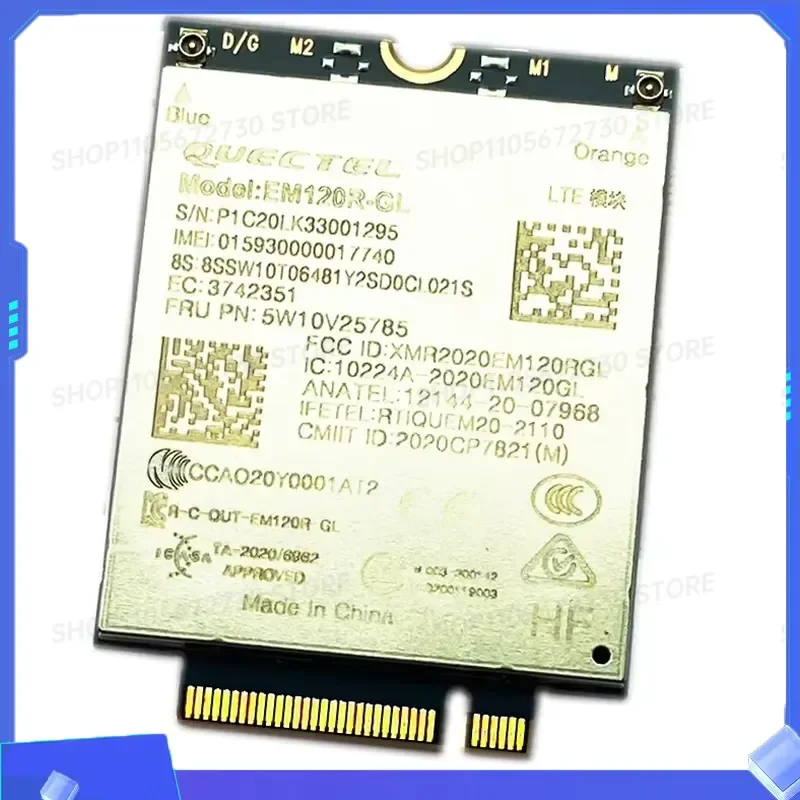 for ZZ EM120R GL Cat12 4G WWAN Module Replacement Part 5W10V25813 for ThinkPad Gen2 Models Internal Notebook Adapter
