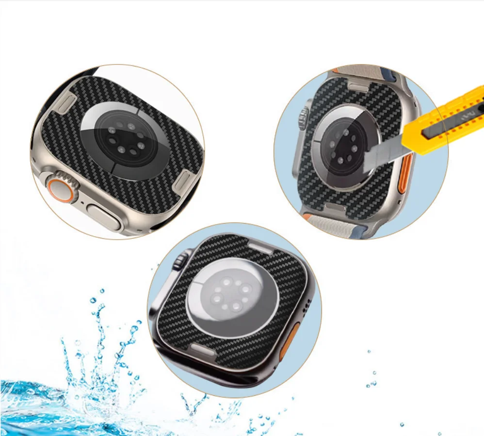 Мягкая защитная пленка для экрана, задняя наклейка, чехол для Apple Watch Ultra 3/2 49 мм серии 10/9/8/7/6/SE 46 мм 45 мм 44 мм 42 мм 41 мм 40 мм