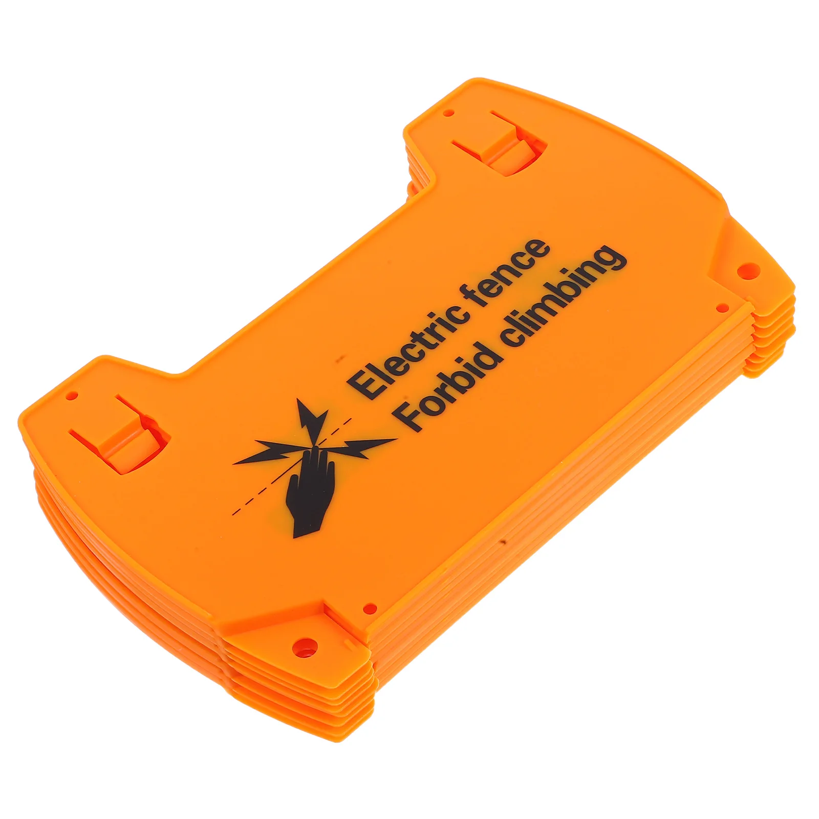 

6 Pcs Electronic Fence Warning Sign Electric Notice Signs Caution Plastic Safety Labels