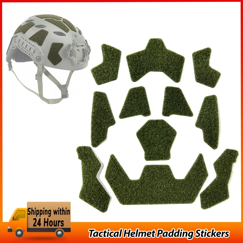 1 Set Helmet Padding Kit Self Adhesive Super High Cut Helmet Velcros Universal Tape Helmet Padding Stickers for Football Helmet