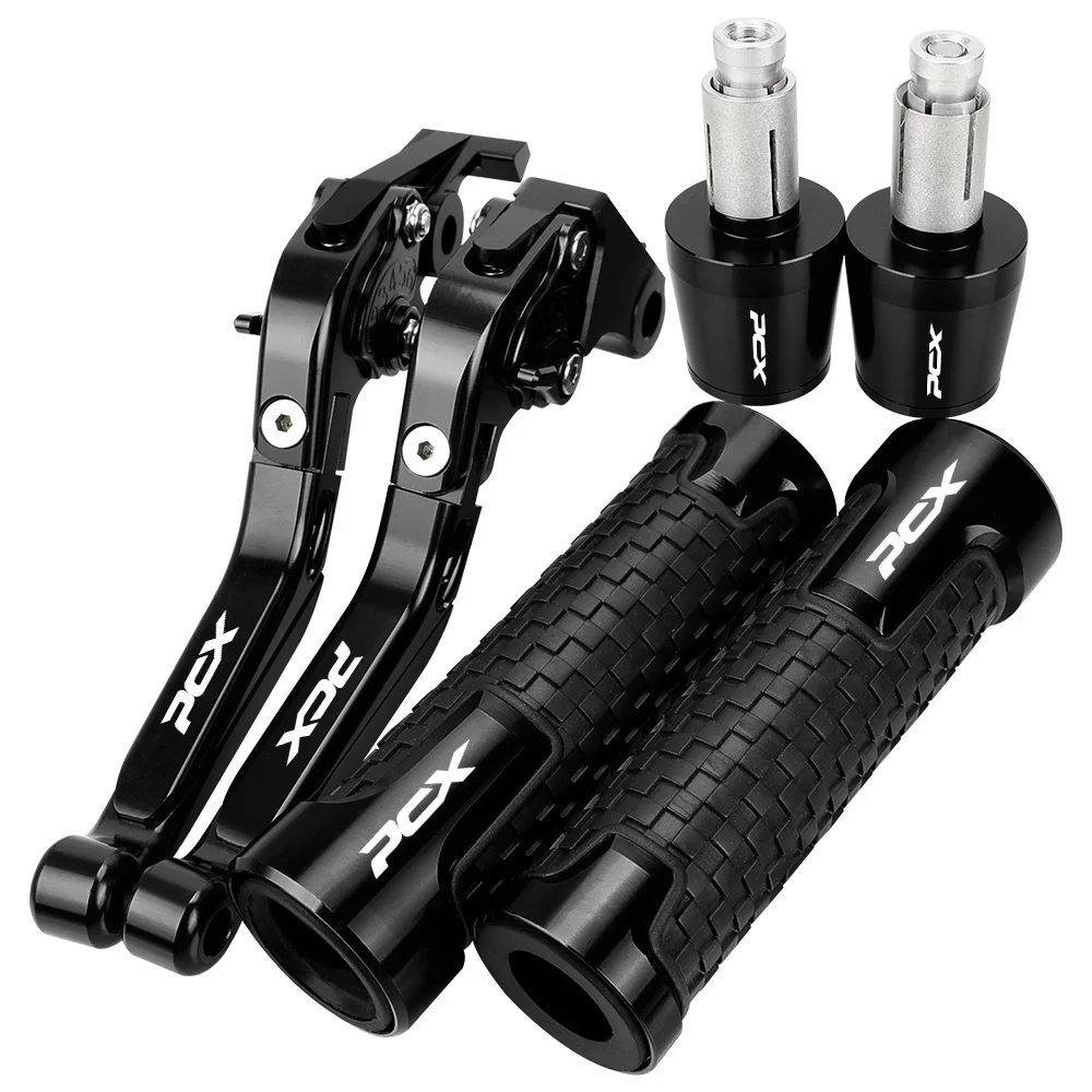 

Motorcycle Accessories Handgrips Extendable Brake Clutch Levers Handlebar Grips Ends For HONDA PCX125 PCX150 PCX160 All YEARS