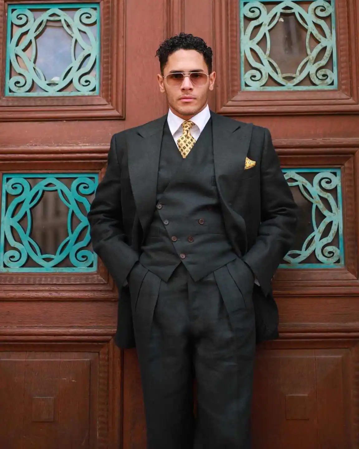 Costume de mariage pour hommes, costumes d'affaires d'hiver, sur mesure, 3 pièces, manteau, gilet, pantalon, fête, chanteur, marié, taille de smoking personnalisée