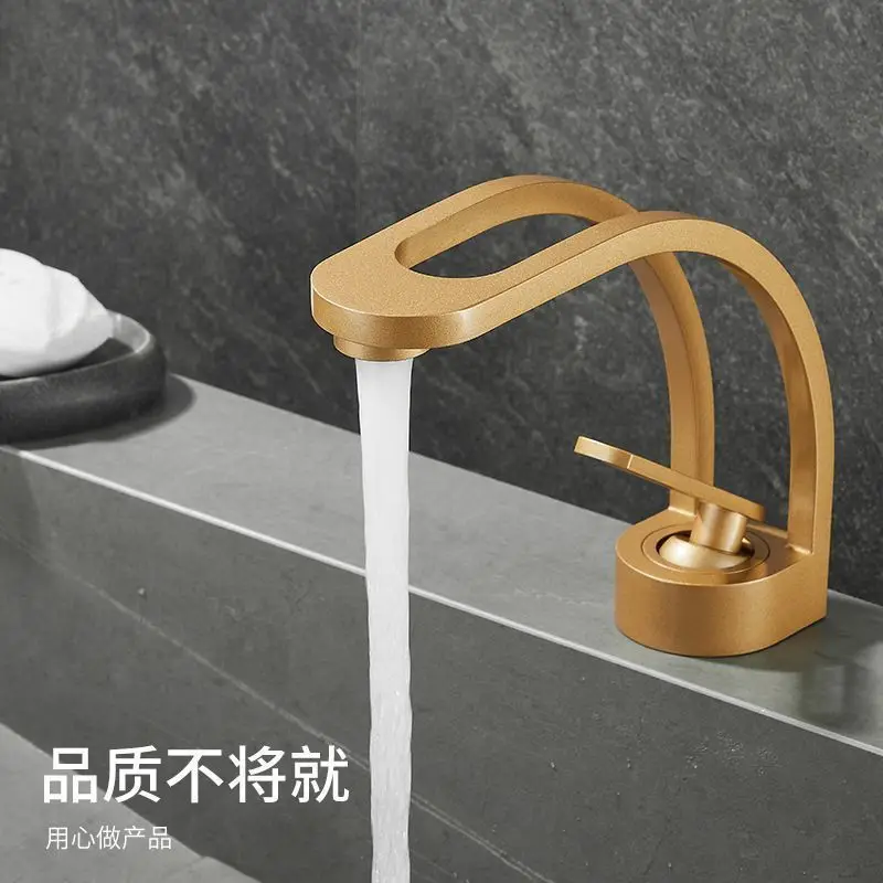 

Диафрагма 3-4,2 см, смеситель для раковины с горячей и холодной водой, для мытья в ванной комнате, бытовой, медный, с одной ручкой, универсальный смеситель с одним отверстием