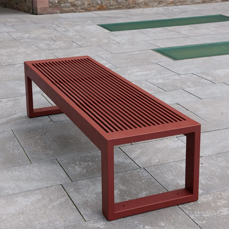 

Outdoor Modern Steel Benches Outdoor Park Garden Patio Benches Seat