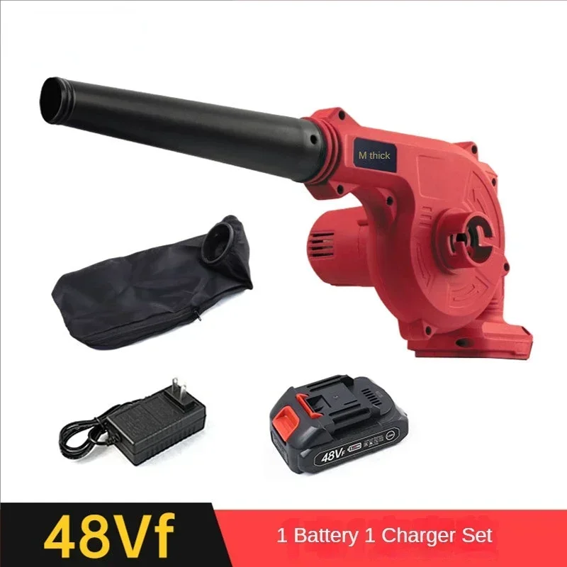 

48V 1000W Wireless Electric Air Blower Cordless Handheld Leaf Computer Dust Collector Rechargeable Power Tool for Makita Battery