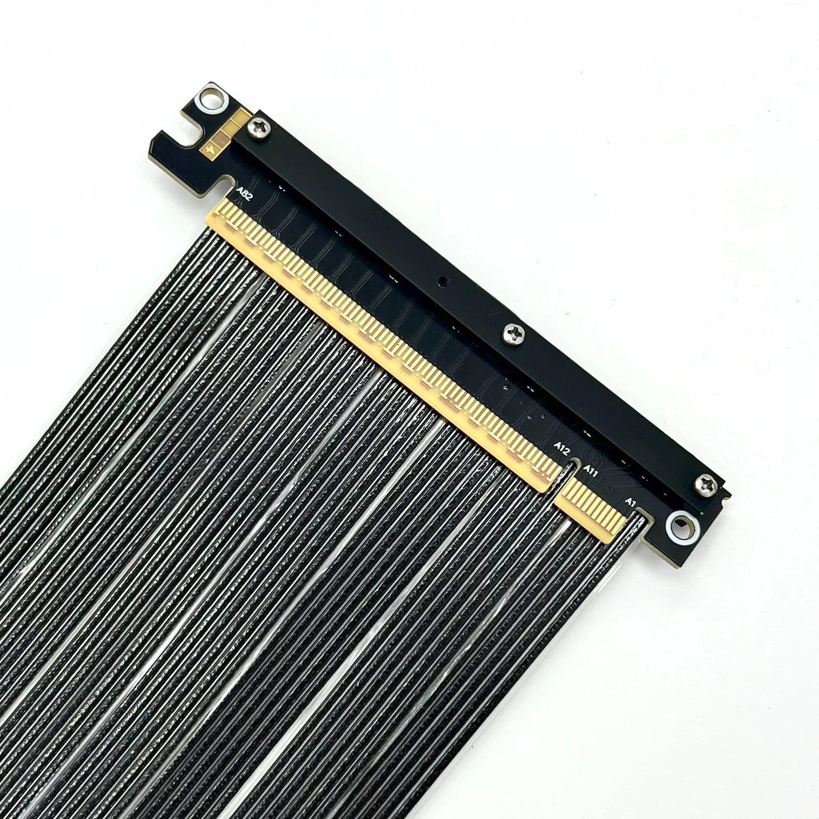 PCIE 5,0 x 16 Grafikkarte GPU Riser Kabel 90 Grad High Speed GEN5 512G Adapter für ITX Mini PC Chassis NVIDIA RT AMD RX90X50