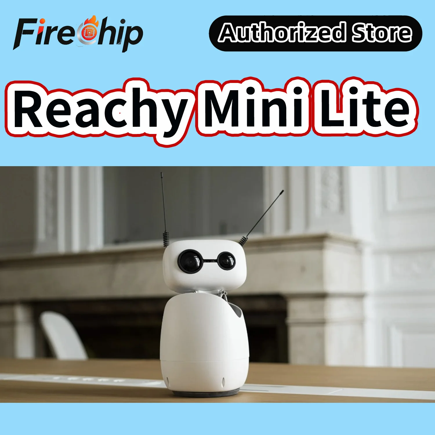 Seeed Reachy Mini Lite - 9-DoF Open Source Desktop Humanoid Robot, USB-Tethered for Embodied Original