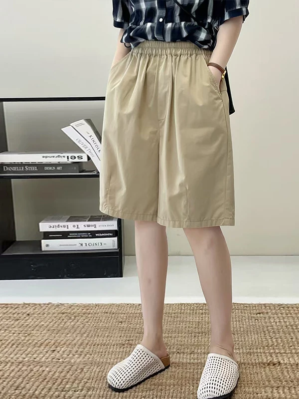 Calças Largas de Verão para Mulheres, Bordadas, Casuais, Versáteis e que Não Envelhecem, Novidade de Verão