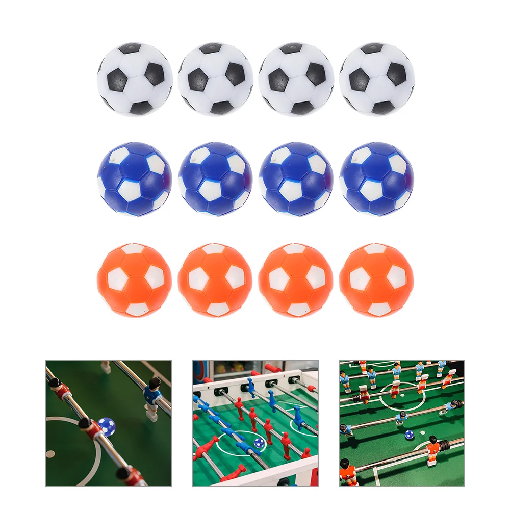 12 pçs mini máquina de futebol de mesa matraquilhos crianças jogo bolas de futebol quadris (resina ecológica) mesa de futebol criança