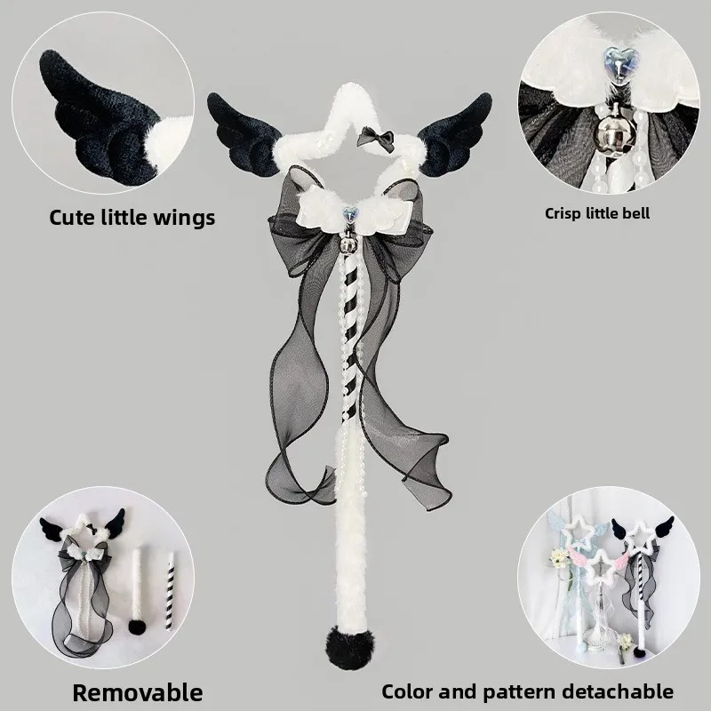 43 cm Lolita Prinses Scepter Fotografie Prop Leuke Toverstaf Anime Fee Cosplay Props Bruiloft Fantasie Accessoire