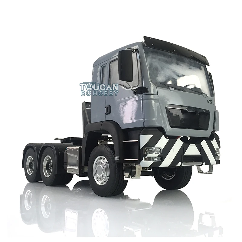 LESU RC 1/14 Metal Tractor Truck 6*4 Axles TGX DIY Painted Model Motor Servo Unassembled and Painted Toy THZH0952