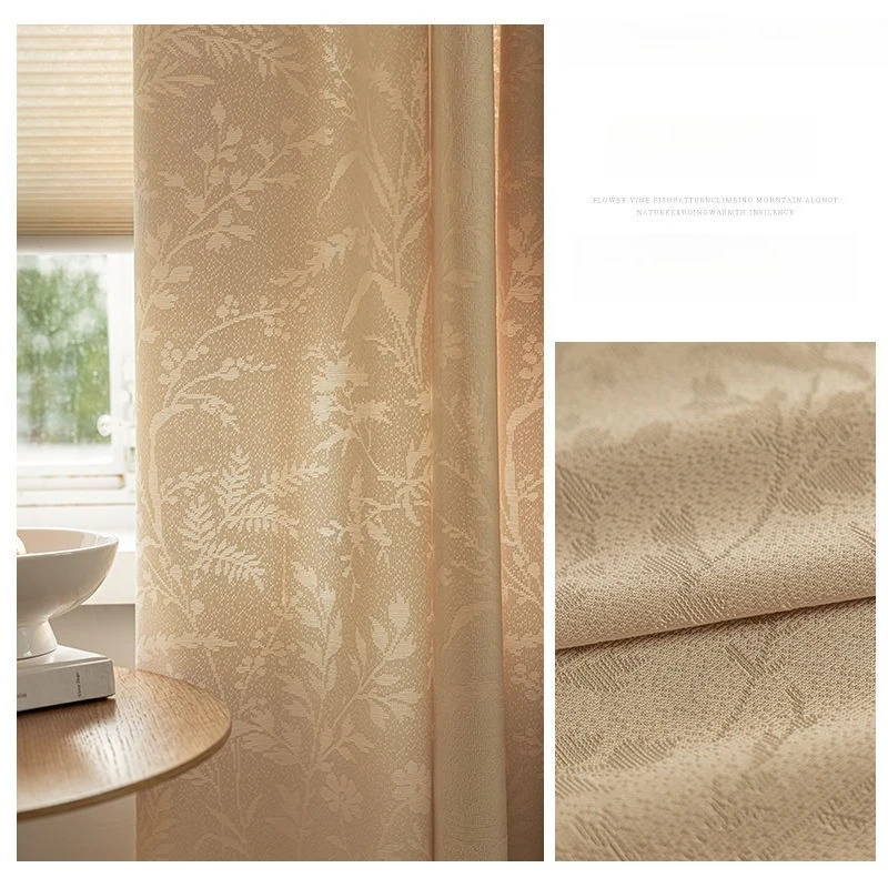 

Modern Simple Thickened Screen Curtain Transparent Bedroom Opaque Living Room Bay Window Sunshade Curtain Window Screen