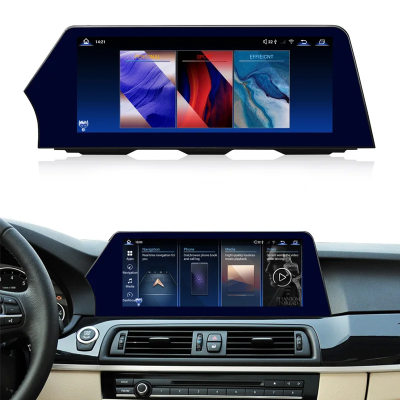 

New Arrival 12.3" Touch Screen Android 13 Qualcomm 668 Car Audio System Carplay GPS 360 Camera For BMW F10 F11 CIC NBT