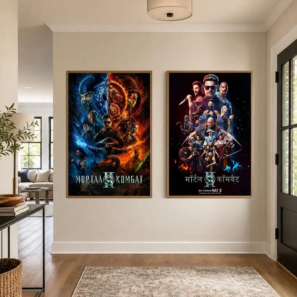 Game M-Mortal Kombat Poster Graphic Wall Art Poster HD Waterproof PP Paper Print for Bedroom Living Room Office Decor Gift