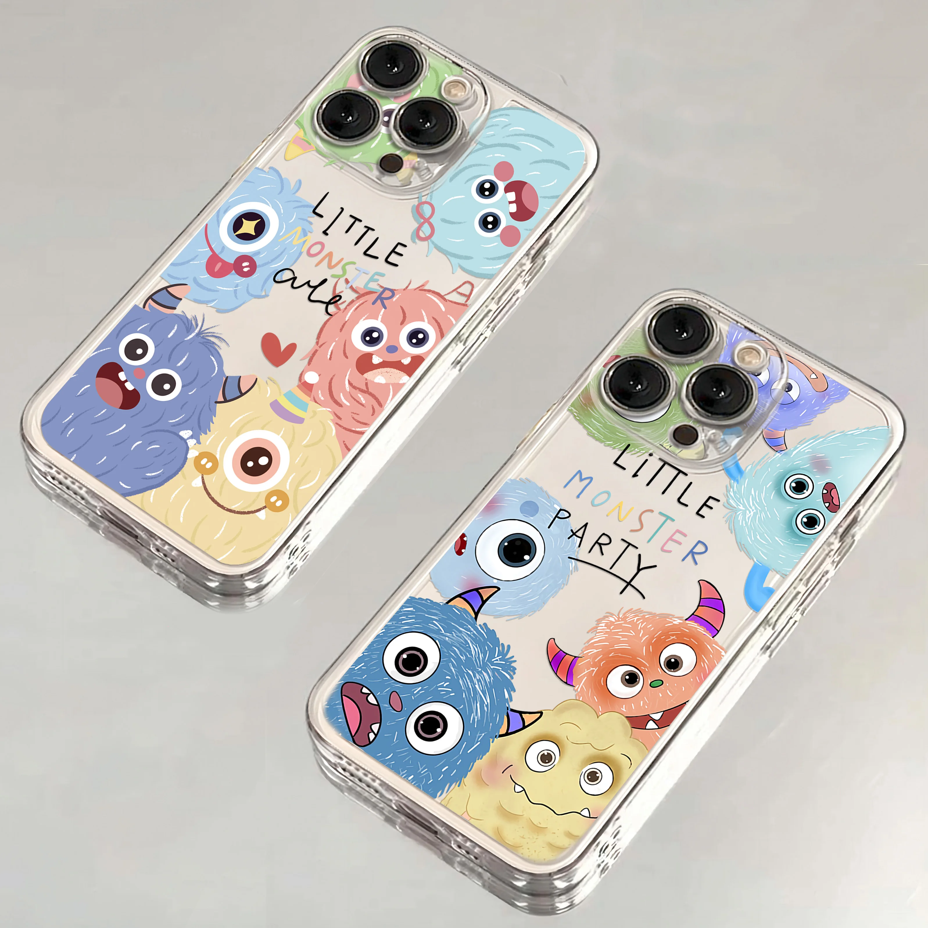 Disneys Little Monster Phone Case For IPhone 16 15 14 13 12 11 Mini Pro Max X XR XSMax 7 8 Plus SE20 Transparent Cover