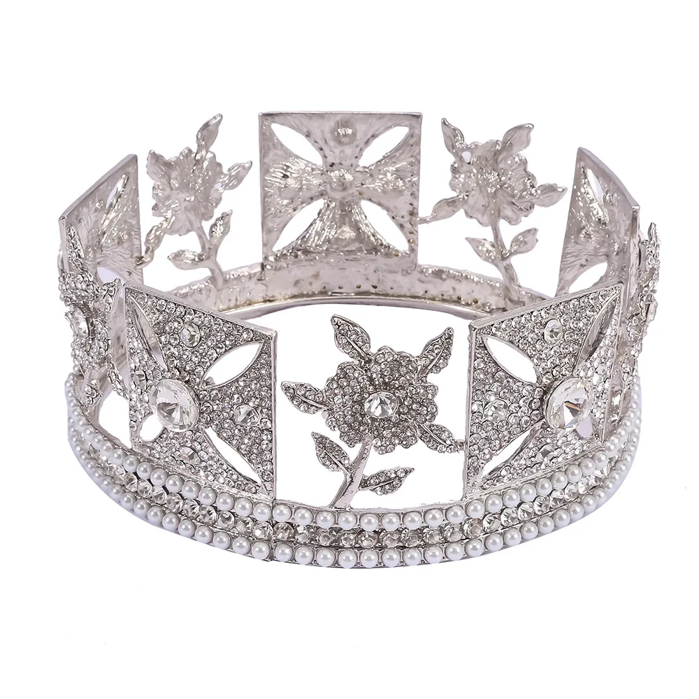 Full Round Queen Crown UK Royal Wedding Crown Queen Elizabeth Crown