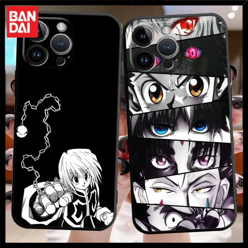 Bandai Anime Hunter X Hunter Character Cartoon Mobile Phone Case For Iphone 15 15pro 15promax 14 14pro 13 13pro Tpu Soft Shell