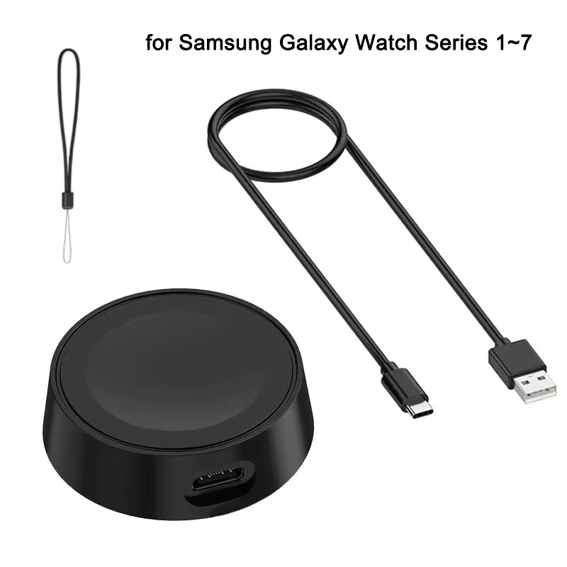 

Док-станция для зарядки Samsung Galaxy Watch 7 6 5 4 3, магнитная зарядная подставка-держатель для Samsung Galaxy Watch Active 1 2