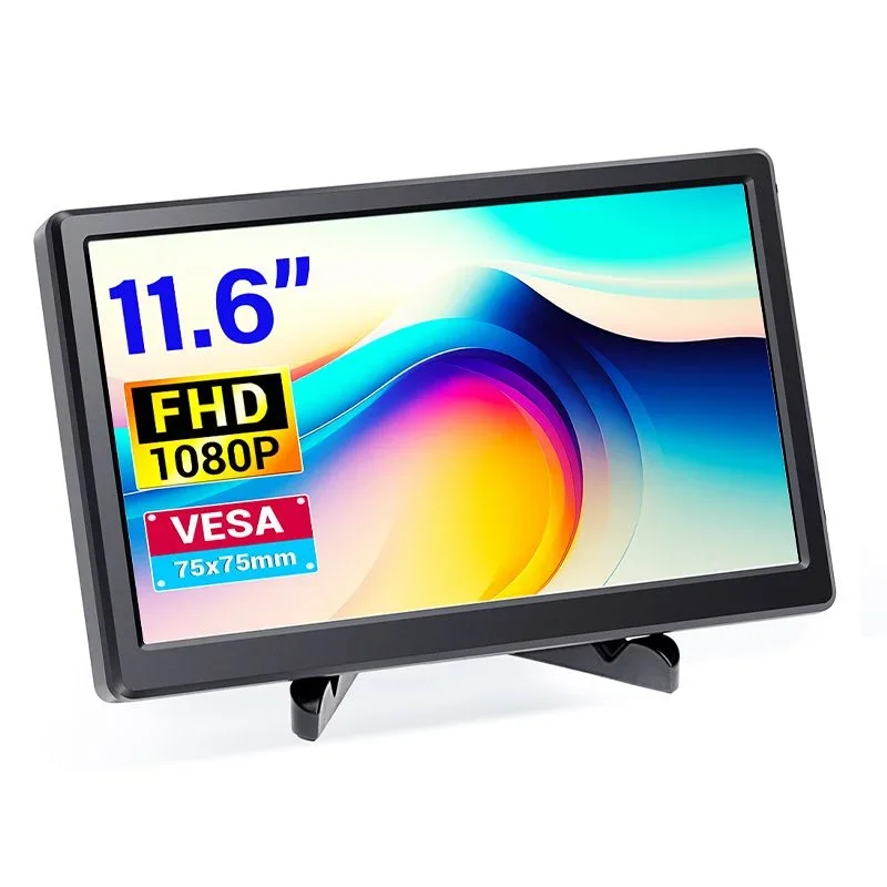 Super Deal 11.6inch HD Display VGA IPS PS3 PS4 1920x1080 Gaming Screen BuildIn Speakers for Raspberry Pi/JetsonNano/Beaglebone