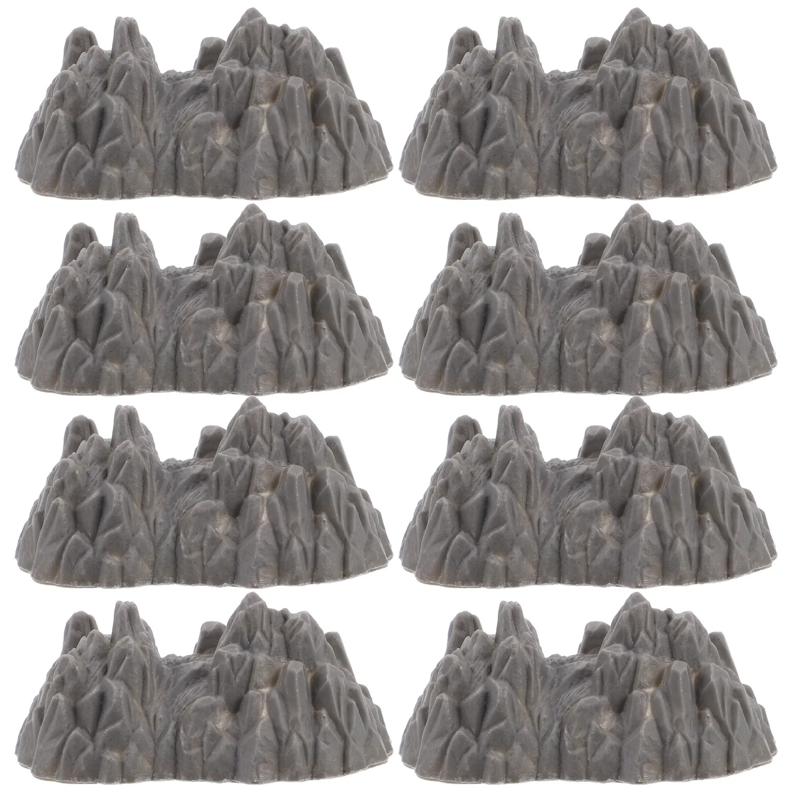 20Pcs Mini Rockery Plastic Landscape Stone Simulation Garden Desktop Ornament Micro Bonsai Landscaping Rockery Accessory