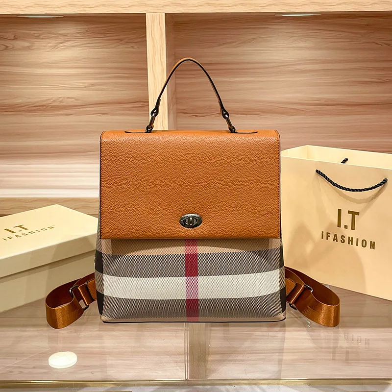 Famous Designer Leather Handbag Tote For Ladies - Shoulder Bag Crossbody Option Popular Classic Design