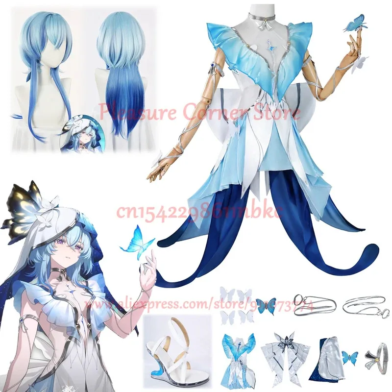 

IN STOCK Anime Game Wuthering Waves The Shorekeeper Cosplay Costume Full Set Dress Outfis BLACK SHORES The Shorekeeper Cosplay